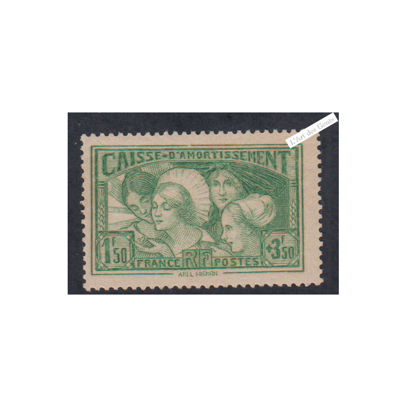 Timbre n°269 Caisse d'Amortissement Neuf** Signé - cote 350 Euros lartdesgents.fr