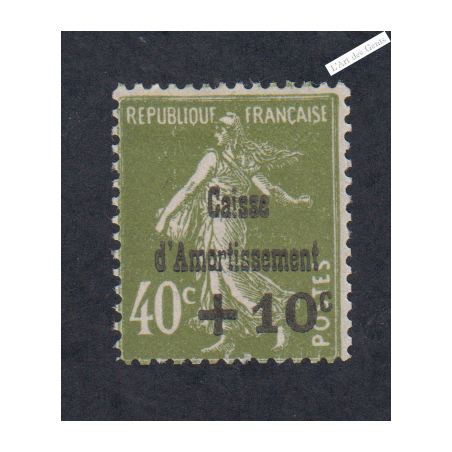 Timbre n°275  Caisse d'Amortissement 1931 Neuf** Signé cote 140 Euros lartdesgents.fr