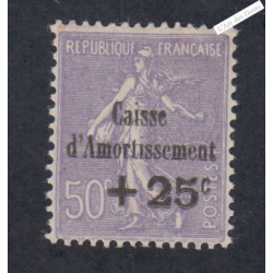 Timbre n°276  Caisse d'Amortissement 1931 Neuf** Signé cote 300 Euros lartdesgents.fr