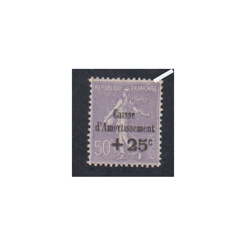 Timbre n°276  Caisse d'Amortissement 1931 Neuf** Signé cote 300 Euros lartdesgents.fr
