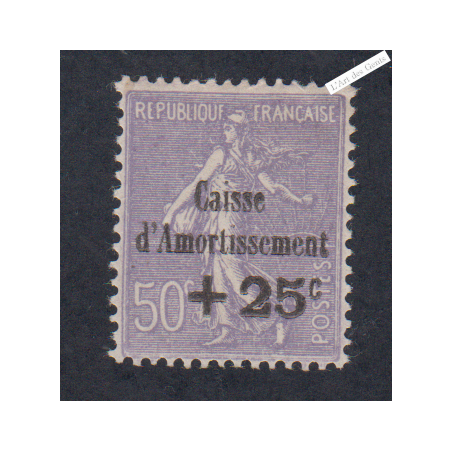 Timbre n°276  Caisse d'Amortissement 1931 Neuf** Signé cote 300 Euros lartdesgents.fr