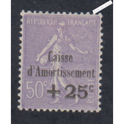 Timbre n°276  Caisse d'Amortissement 1931 Neuf* Signé cote 140 Euros lartdesgents.fr