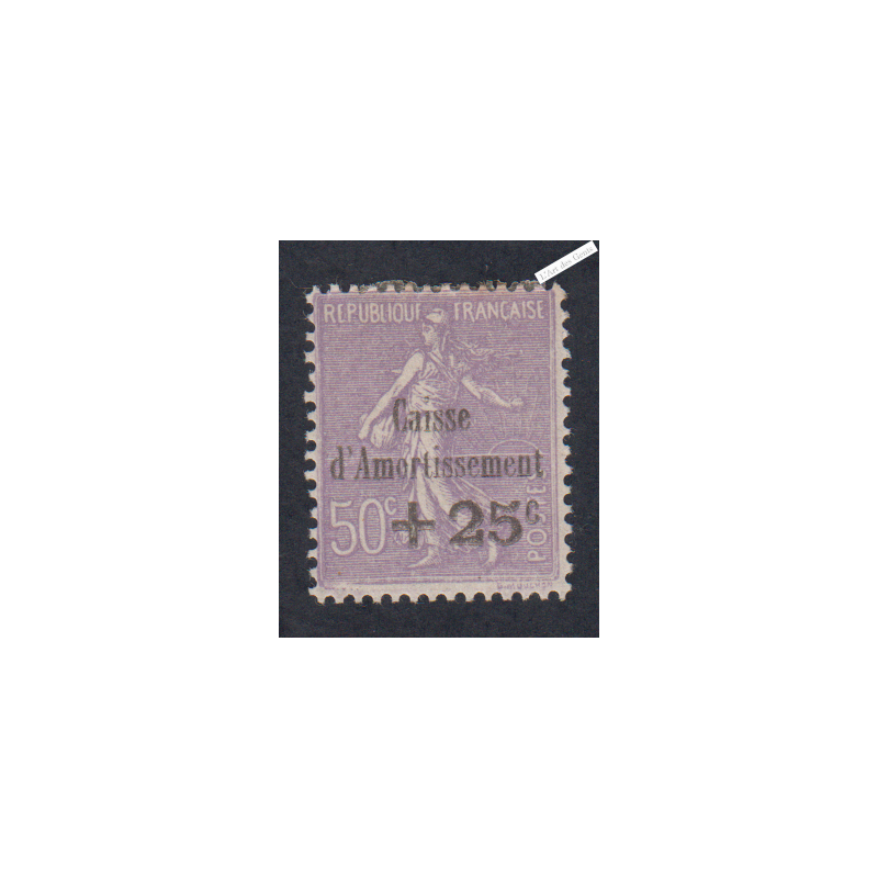 Timbre n°276  Caisse d'Amortissement 1931 Neuf* Signé cote 140 Euros lartdesgents.fr