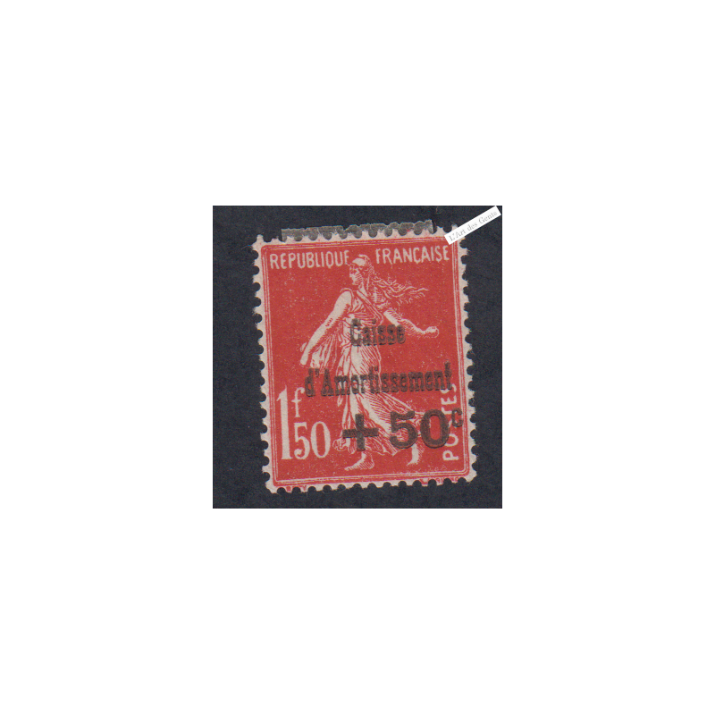 Timbre n°277  Caisse d'Amortissement 1931 Neuf* Signé cote 125 Euros lartdesgents.fr