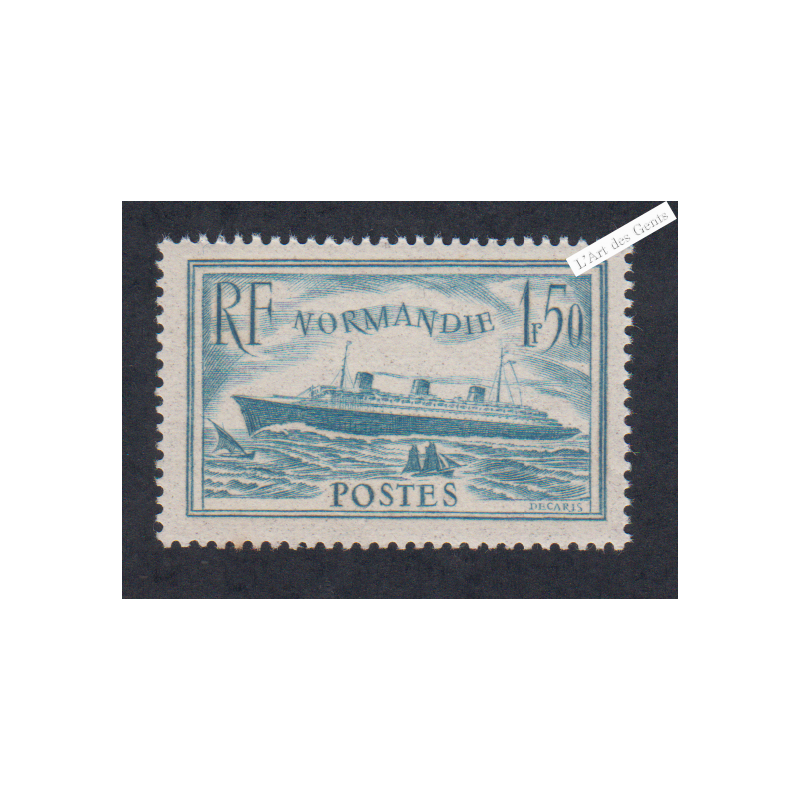 Timbre n°300 - Normandie - Neuf** - Signé - cote 210 Euros  - lartdesgents.fr