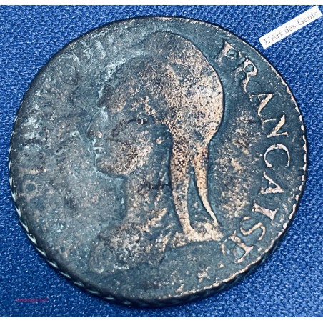 Dupré, 5 centimes AN 9 D Lyon TB+, lartdesgents.fr