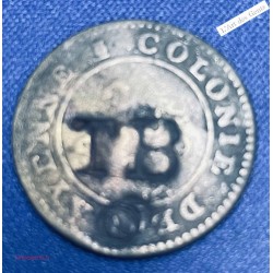 Guyane Française - 2 Sous de Cayenne 1789- Contremarque Trinidad And Tobago, lartdesgents.fr
