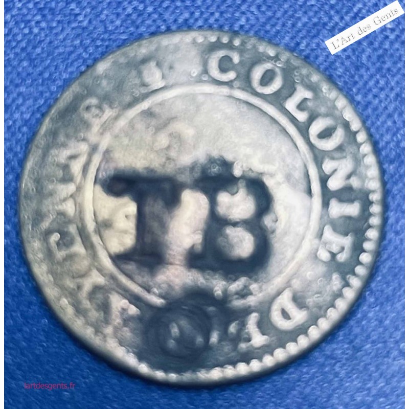 Guyane Française - 2 Sous de Cayenne 1789- Contremarque Trinidad And Tobago, lartdesgents.fr