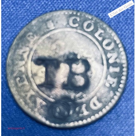 Guyane Française - 2 Sous de Cayenne 1789- Contremarque Trinidad And Tobago, lartdesgents.fr