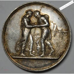 Médaille Argent jacob et Rachel, Stéphanie Napoléon et le Prince Louis de Bade, lartdesgents.fr