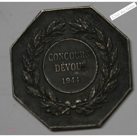 Jeton argent Caisse épargne de Bernay 1944 Concours Dévoué, lartdesgents.fr
