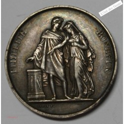 Médaille argent Mariage attribué 1854, lartdesgents.fr