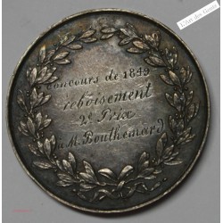 jeton argent comice agricole d'Amiens 1849, lartdesgents.fr