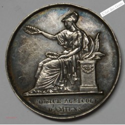 jeton argent comice agricole d'Amiens 1849, lartdesgents.fr