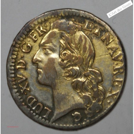 ECU d'or Louis XV 1740 grenoble Fausse d'époque, lartdesgents.fr