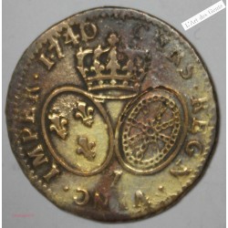 ECU d'or Louis XV 1740 grenoble Fausse d'époque, lartdesgents.fr