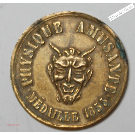 Jeton diable, Physique amusante 1855 Paris, lartdesgents.fr