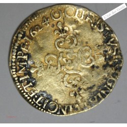 Louis XIII, Ecu d'or* 1624 A Fausse d'époque, lartdesgents.fr