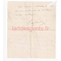 Lettre originale 1946 signée par Gal DE GAULLE au maire de Montier-en-Der (52), lartdesgents.fr