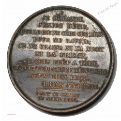 Médaille Louis Antoine Duc d'Angoulème 1815 , lartdesgents.fr
