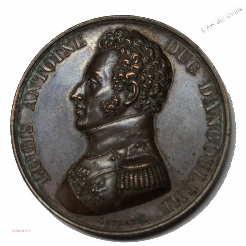 Médaille Louis Antoine Duc d'Angoulème 1815