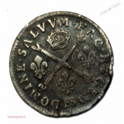 Louis XIV, 5 sols aux insignes, 1703 BB, Strasbourg, TTB, lartdesgents.fr