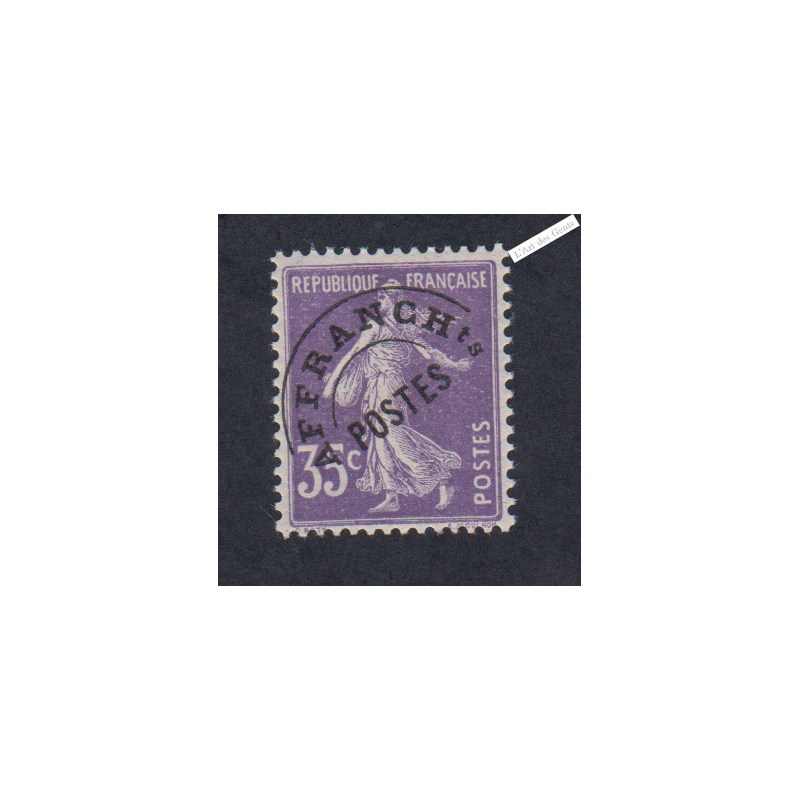Timbre France Préoblitéré n°62- Neuf* cote 120 Euros - signé calves - lartdesgents.fr