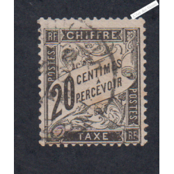 Timbre Taxe n°17 - Oblitéré  - signé - Cote 150 Euros - lartdesgents.fr