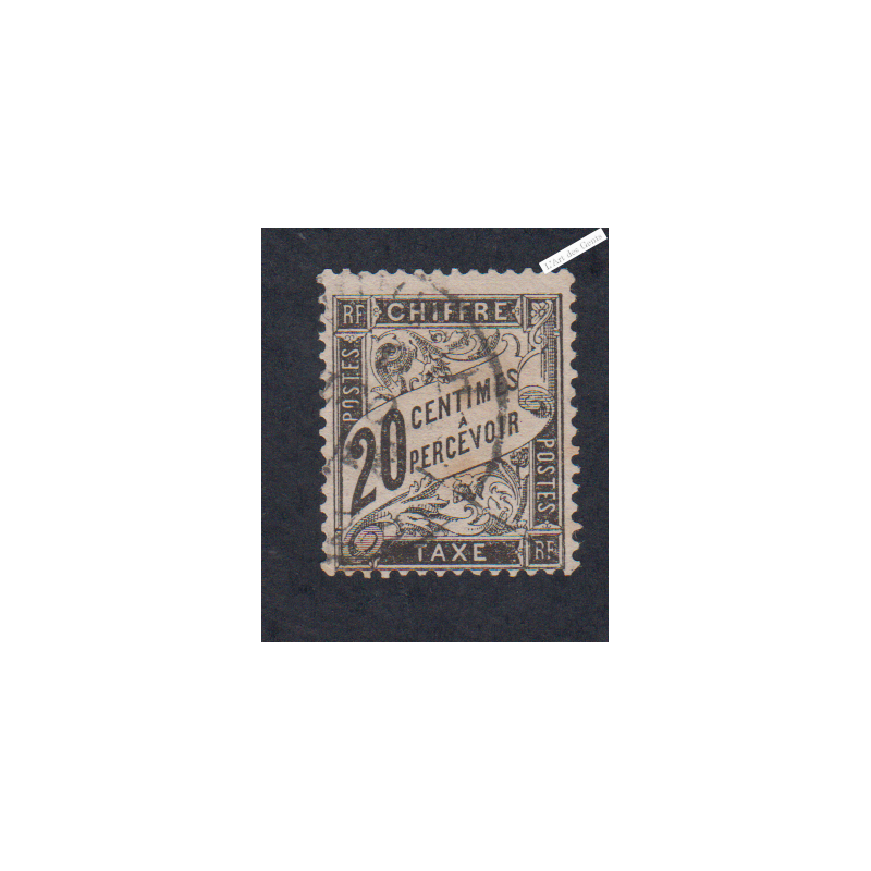Timbre Taxe n°17 - Oblitéré  - signé - Cote 150 Euros - lartdesgents.fr