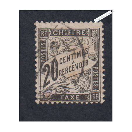 Timbre Taxe n°17 - Oblitéré  - signé - Cote 150 Euros - lartdesgents.fr