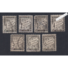 Série Timbres Taxe n°10 à n°16 - Oblitérés  - Cote 156 Euros - lartdesgents.fr