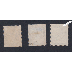 Série Timbres Taxe n°18-19 et 21 - Oblitérés  - Cote 138 Euros - lartdesgents.fr