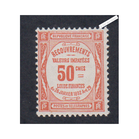 Timbre Taxe n°47 neuf*  cote 450 euros - signé, lartdesgents.fr