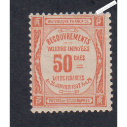 Timbre Taxe n°47  Neuf**  cote 1150 Euros - signé, lartdesgents.fr