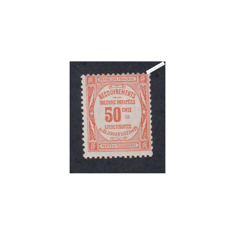 Timbre Taxe n°47  Neuf**  cote 1150 Euros - signé, lartdesgents.fr
