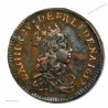 Louis XIV, liard de France à la double effigie, Type B.J, 1657 Corbeil, lartdesgents.fr