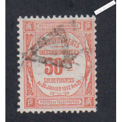 Timbre Taxe n°47  Oblitéré - cote 70 Euros - signé, lartdesgents.fr