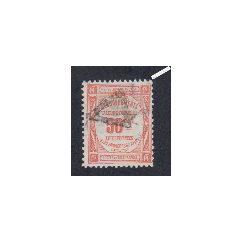 Timbre Taxe n°47  Oblitéré - cote 70 Euros - signé, lartdesgents.fr