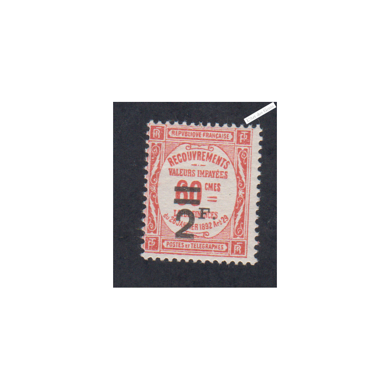 Timbre Taxe n°54  - Neuf** - cote 46 Euros - signé, lartdesgents.fr