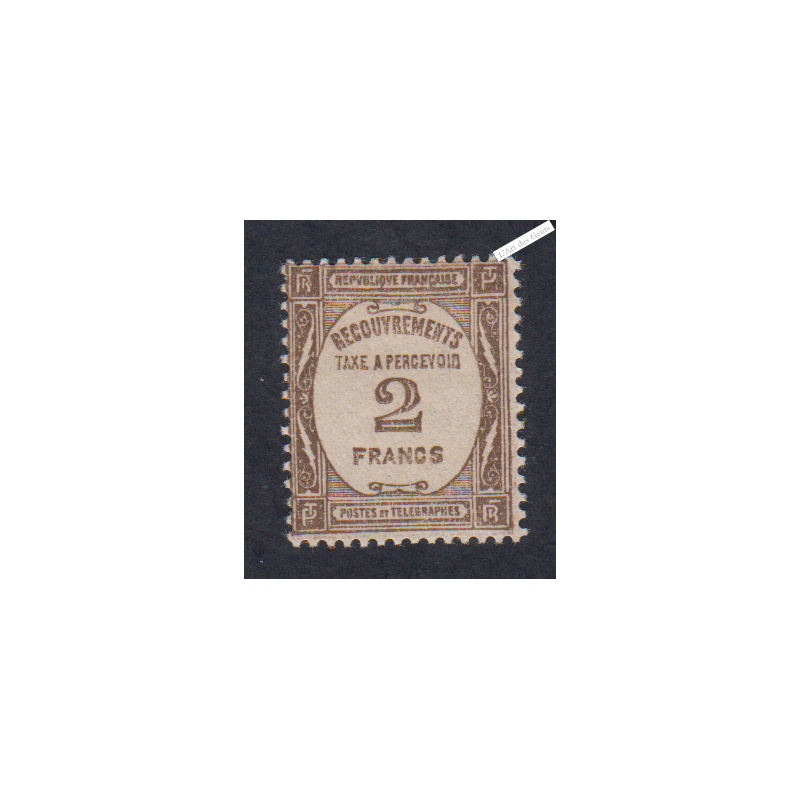 Timbre Taxe n°62 - Neuf* - cote 178 Euros - signé - lartdesgents.fr