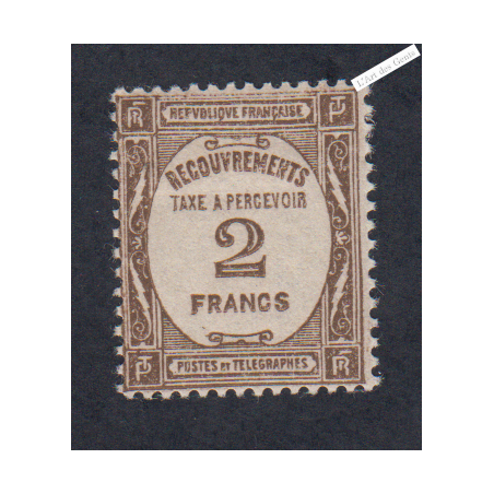 Timbre Taxe n°62 - Neuf* - cote 178 Euros - signé - lartdesgents.fr