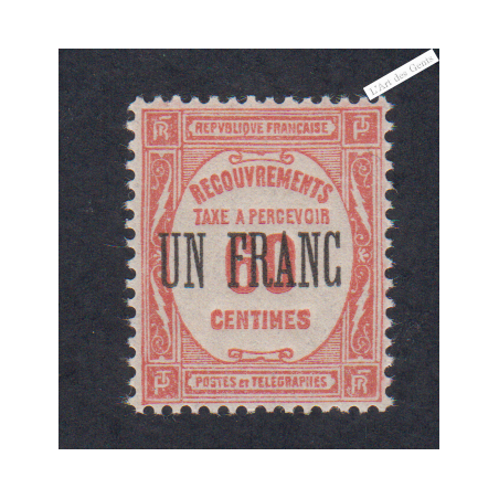 Timbre Taxe n°63 - Neuf** - cote 90 Euros  - lartdesgents.fr