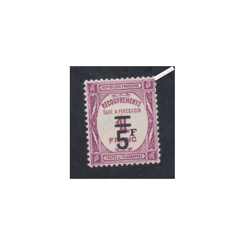Timbre Taxe n°65 - Neuf* - cote 95 Euros  - lartdesgents.fr