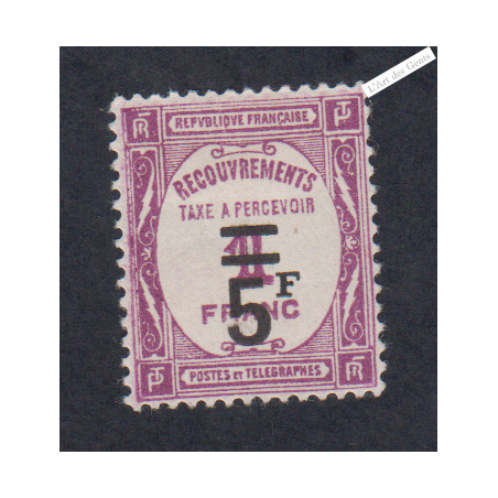 Timbre Taxe n°65 - Neuf* - cote 95 Euros  - lartdesgents.fr