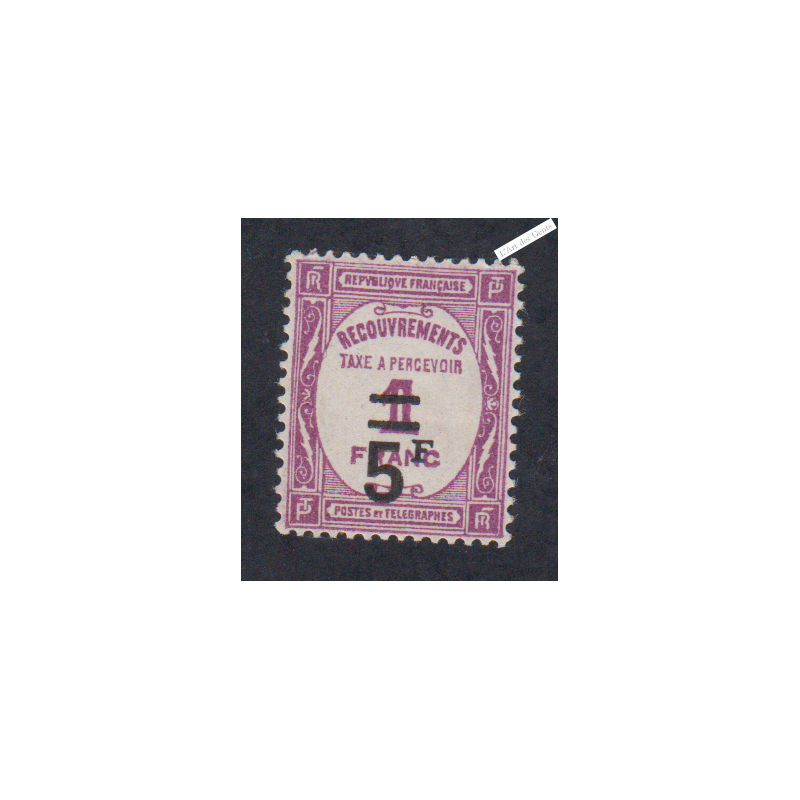 Timbre Taxe n°65 - Neuf* - cote 95 Euros  - Signé - lartdesgents.fr