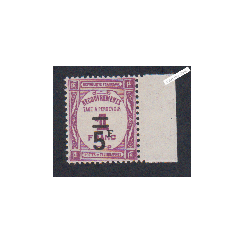 Timbre Taxe n°65 - Neuf** - cote 220 Euros  - Signé - lartdesgents.fr