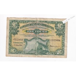 GIBRALTAR 1 POUND 1938 C575056 Pick 15a TTB, lartdesgents.fr
