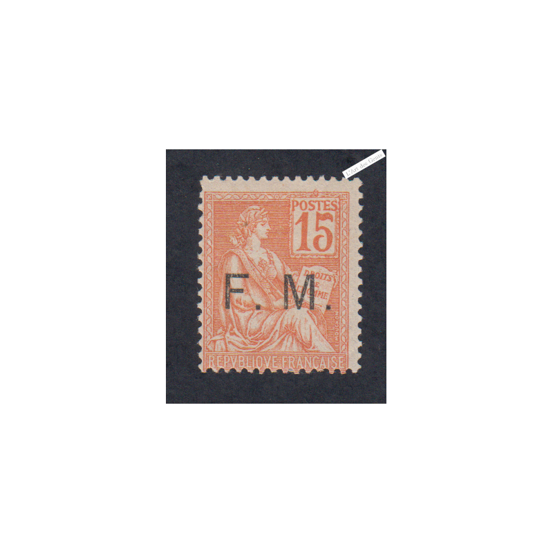 Timbre de Franchise Militaire n°1 - Neuf* - 1901-04  Cote 85 Euros - lartdesgents.fr