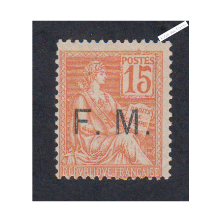 Timbre de Franchise Militaire n°1 - Neuf* - 1901-04  Cote 85 Euros - lartdesgents.fr