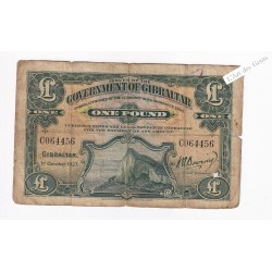 GIBRALTAR 1 POUND 1927 C064456 Pick 12 TB-, lartdesgents.fr